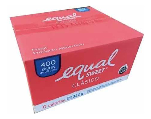 Edulcorante Equal Sweet Clasico Caja X 400 Sobres 320grs