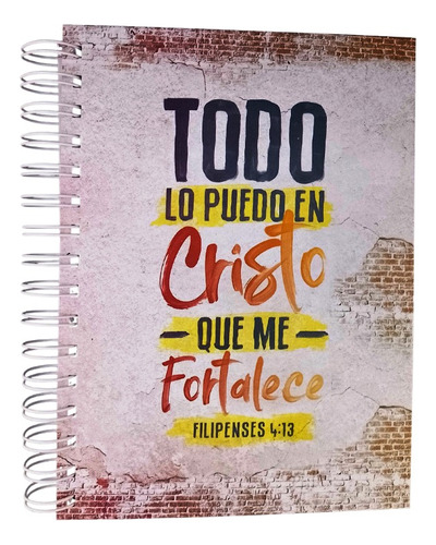 Cuaderno Tapa Dura/ Regalería Cristiana/ Filipenses 4:13