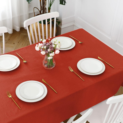 Mantel Romanstile Christmas De Pvc 100% Impermeable, Rect...