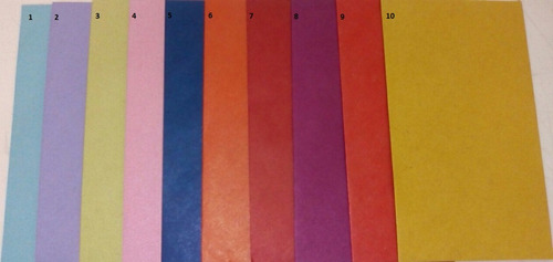 Sobres De Colores 16,5 X 9,5 Cm (6 Unid)