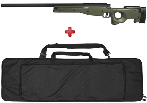 Rifle Airsoft Spring Tactical Sniper L96 Verde 450 Fps+ Capa