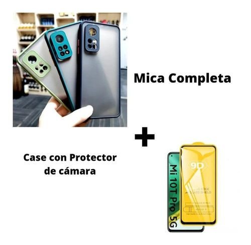 Case Funda Mate Translúcido Xiaomi Mi 10t/ Mi10t Pro + Mica 