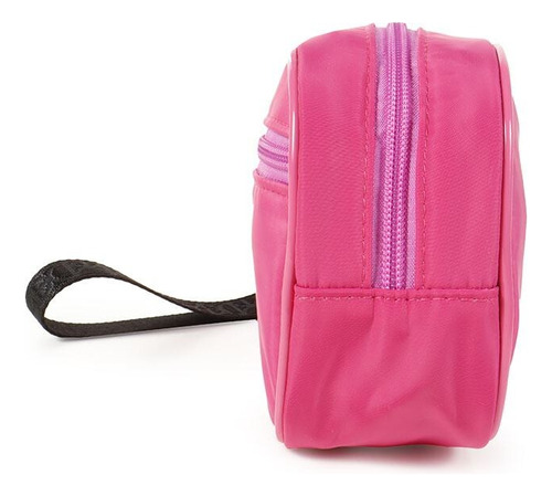 Cosmetiquera Cloe Rosa Para Mujer Ecofriendly Color Rosa Chicle Diseño De La Tela Lisa