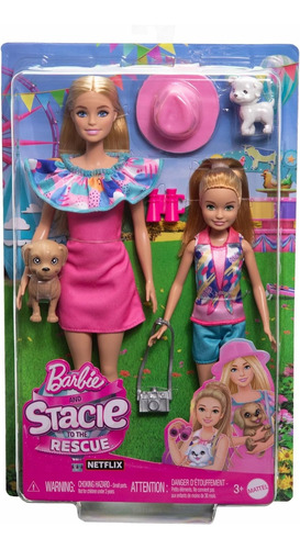 Boneca Barbie Stacie To The Rescue Pet Mattel