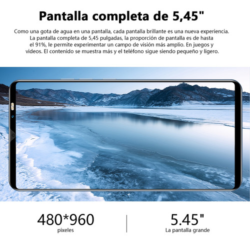 Teléfono Inteligente Android Barato V27 5.45 Pulgadas Ram 1 Gb Y Rom 8 Gb Gris
