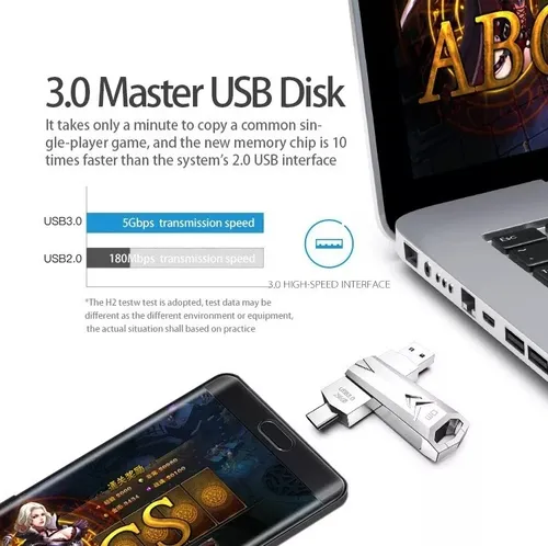 Memoria Usb Y Tipo C 512gb Capacidad 100% Real.