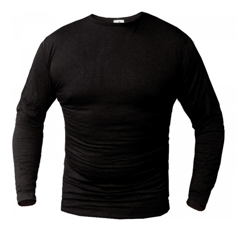 Remera Termica Forest Lather Hombre Color Negro