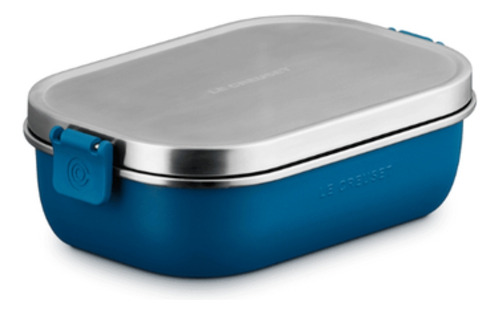 Lancheira Le Creuset On The Go Em Aço Inox Deep Teal 900ml