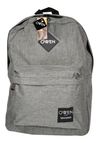 Owen Mochila Unisex Reforzada Acolchada Urbana Gris Mo09