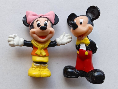 Mickey Mouse Y Minnie Mouse Pvc Disney Vintage 
