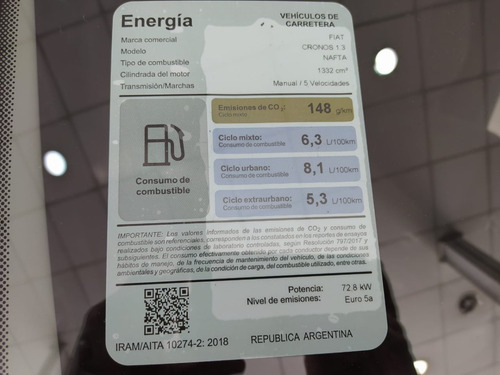 Imagen 8 de 23 de Fiat Cronos 0km My23 Nuevo Attractive 1.3 99cv Gse #cristian