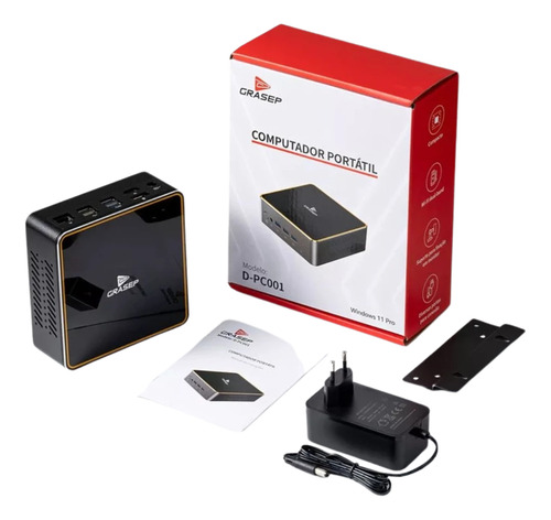 Mini Pc Desktop Cabe No Bolso Intel Core I5 Ssd 256 M.2 8gb