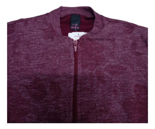 Blusa Moletom Zíper Alvha Tamanho P