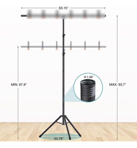 Soporte De Fondo Ajustable Para Fiestas Pantalla Verde 8 Pie