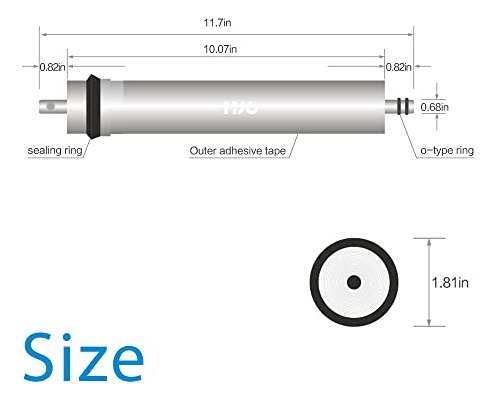 Membrana Osmosis Inversa 1812-80 Filtro De Agua Para Sistema