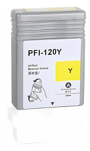 Cartucho Tinta Amarillo Alternativa Pfi120 Para Tm200 Tm300