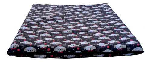  Colchão Impermeavel + Capa P Cachorro Medidas  65 X 85 Cor Dog Baby