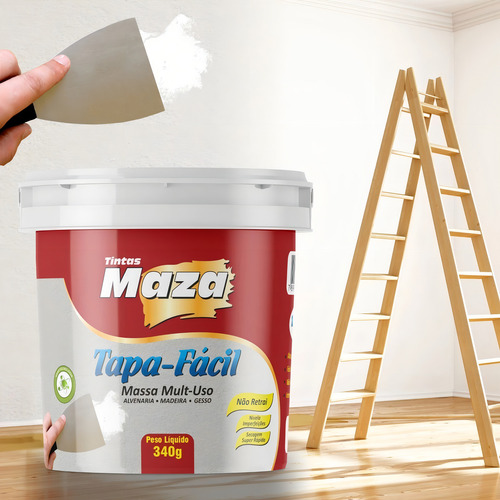 Multimassa Massa Leve Tapa Facil Tudo Para Trinca 340g Maza