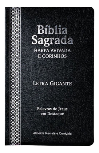 Bíblia Sagrada Letra Gigante Covertex Harpa Avivada Corinhos
