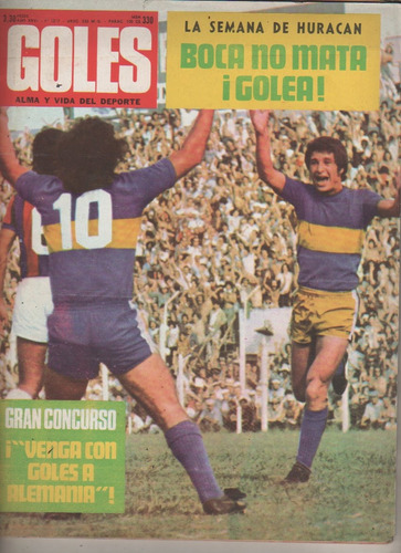 Revista * Goles * Nº 1313 Año 1974 Boca Vs San Lorenzo