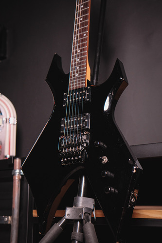 Guitarra Bc Rich Nj Series Warlock Black - Japan - 1992 Destro Preto Rosewood (Usado)