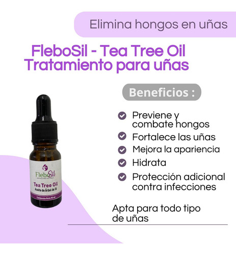Kit 2pzs Flebosil - Tea Tree Oil Con Aceite De Árbol De Té