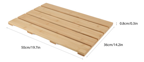 Alfombra De Baño De Bambú Para Baño Alfombra De Baño De Bamb