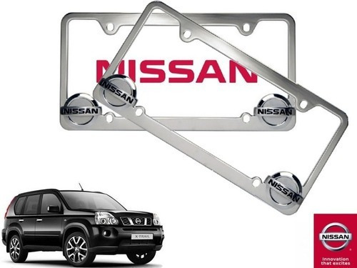 Par Porta Placas Nissan X-trail 2.5 2008 A 2013 Original