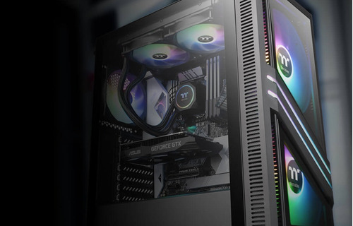 Imagen 6 de 10 de Gabinete Gamer Thermaltake Versa T35 Tg Vidrio Templado Rgb