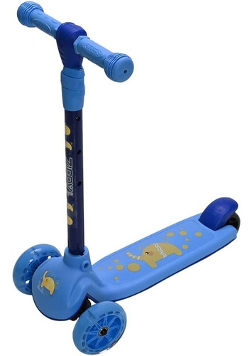 Patinete Infantil 3 Rodas Até 60kg Menina Menino Zippy Toys Cor Azul