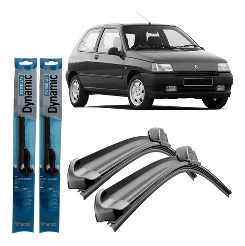 Juego Kit Escobillas Renault Clio 1992 1993 1994 1995 1996