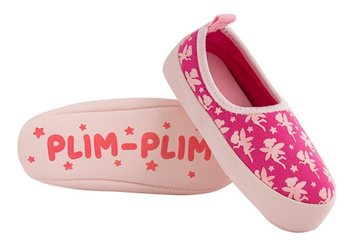 Pantufa Infantil Ortopasso Menina Rosa