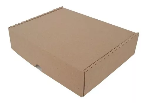 50 Cajas De Cartón 22x16.5x5.5 Cm Para Envíos O Alimentos