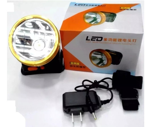 Linterna Lampara Faro Led Casco Frente Cabeza Minera