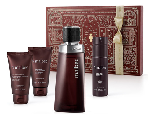 Kit Presente Malbec Tradicional Masculino O Boticário Clássico Original