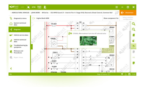 Interfase Diagnostico Tractor Yvehículo Agricola Jaltest Agv