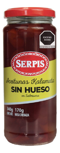 Aceitunas Serpis Kalamata sin Hueso 340g