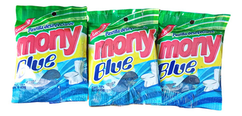 Pastilla Blue Desinfectante Wc Mony (15 Piezas) Envío Gratis