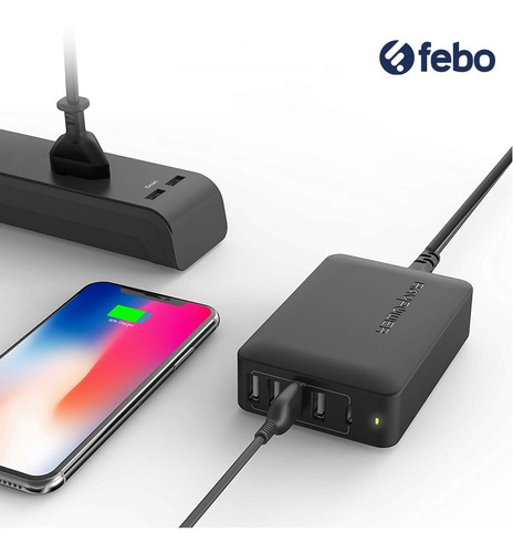 Cargador Ficha Adaptador Ravpower Usb C Macbook Galaxy Y+