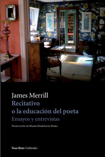 RECITATIVO O LA EDUCACION DEL POETA, de James Merrill. Editorial VASO ROTO, tapa blanda en español