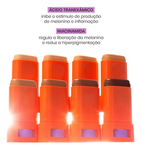 Protetor Solar Sallve Antimanchas Bastão 90fps 15g Tom 5