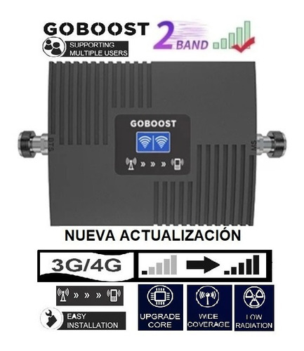 Amplificador Doble Banda Goobost Todo Operador Señal Celular