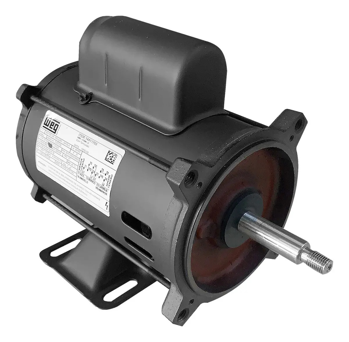 Motor Monofásico Weg 1/2CV 127/220V Silencioso Para Bomba De Piscina