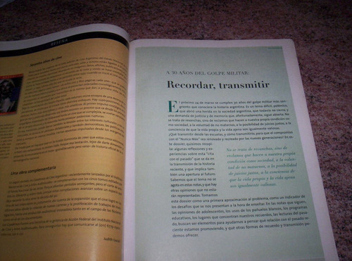 Revista El Monitor La Escuela Y La Memoria 30 Años Del Golpe