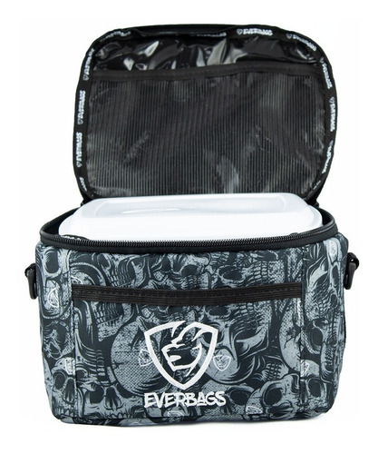 Imagem 2 de 9 de Bolsa Térmica Fitness Lancheira Marmiteira Caveira