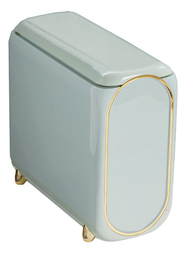 Basurero De Baño Con Tapa, Cubo De Basura Rectangular Del