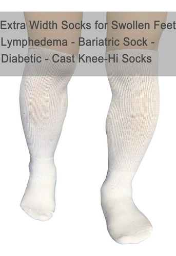Molax Calcetines Diabéticos Extra Anchos Para Linfedema, Cal