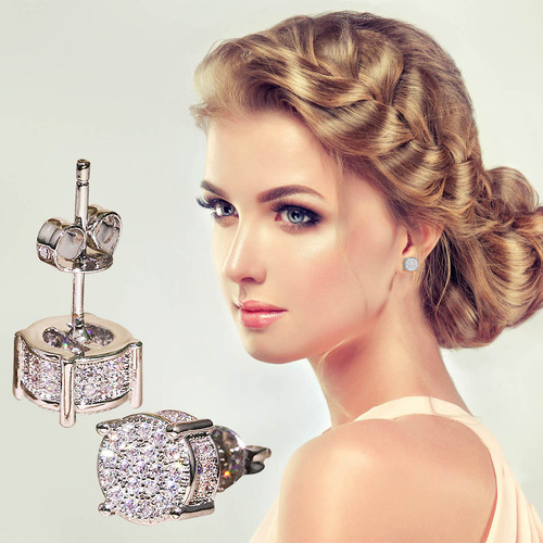 Pendientes De Diamante Sintético Para Mujer, Joyería, Regalo