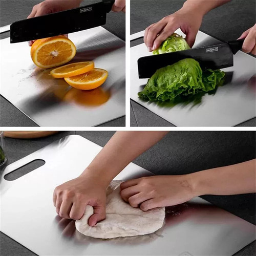 Tabla De Cortar De Titanio Para Cocina De Acero Inoxidable