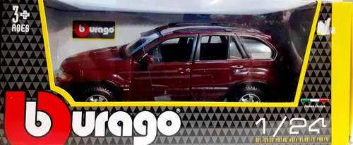 Bmw X5 Bordo 1:24 Burago A2912 Milouhobbies